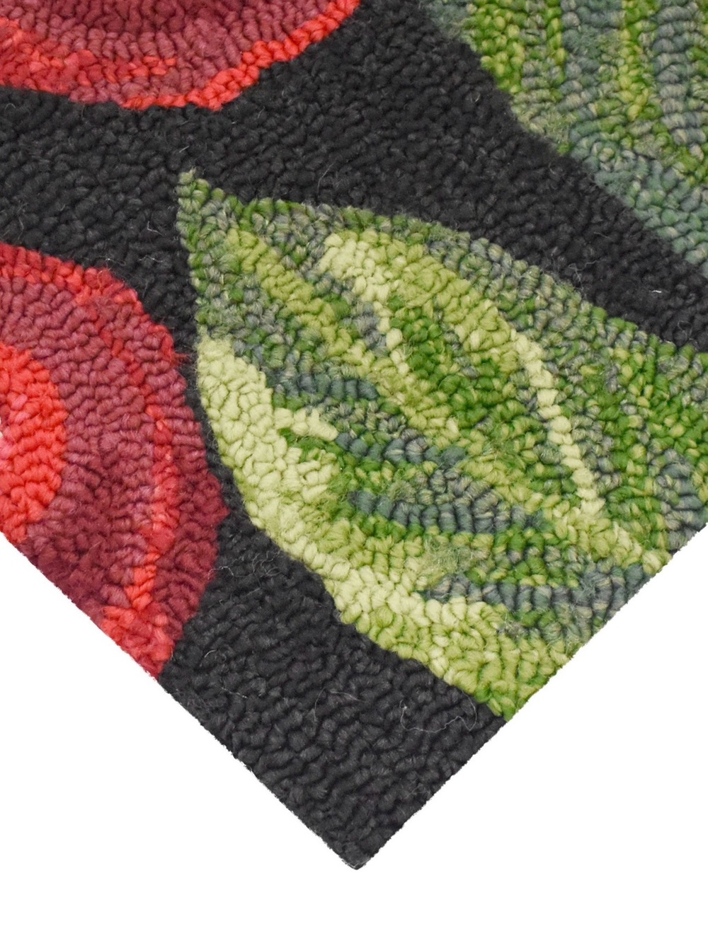 Spring Hooked Accent Rug Red Cherry Pattern - Picture 2 of 4